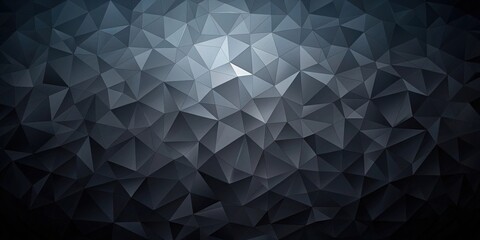 Obraz premium Low poly black background texture resembling a rendering, polygon, abstract, geometric, design, backdrop, dark, digital