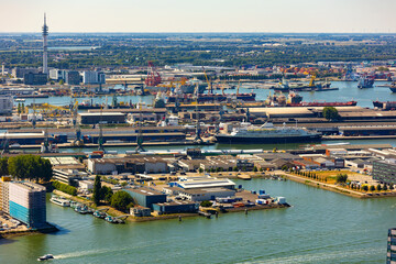 Port of Rotterdam is the largest port in Europe, located in the city of Rotterdam, Netherlands