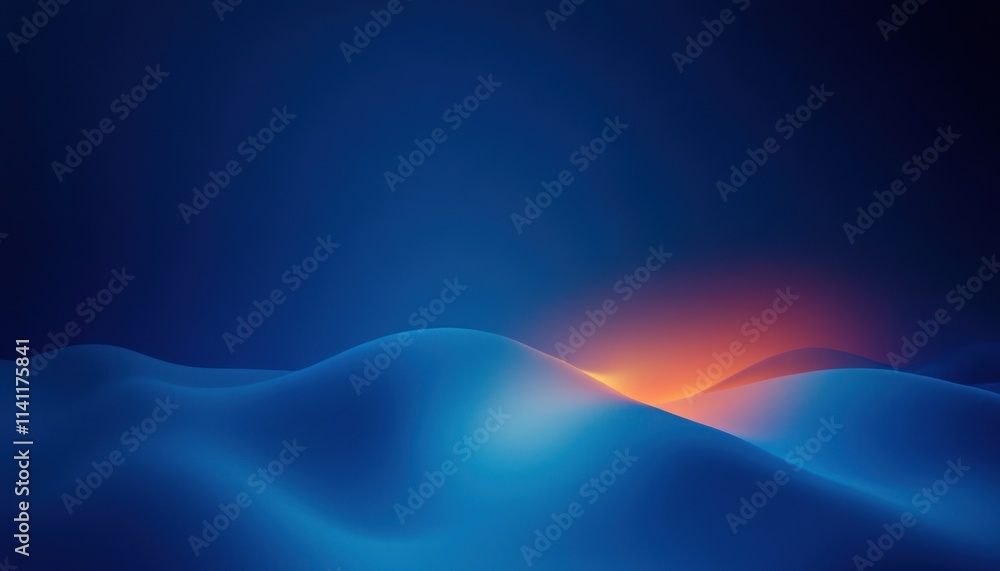Aufkleber deep blue gradient background with smooth transitions for creative projects and abstract designs