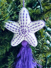 christmas tree decoration, hand made star