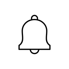 Bell icon vector. Notification sign and symbol for web site design