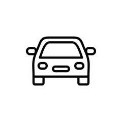 Car icon vector. car sign and symbol. small sedan