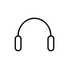 Headphone icon vector. Headvector sign and symbol