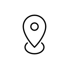 Pin icon vector. Location sign and symbol. destination icon. map pin