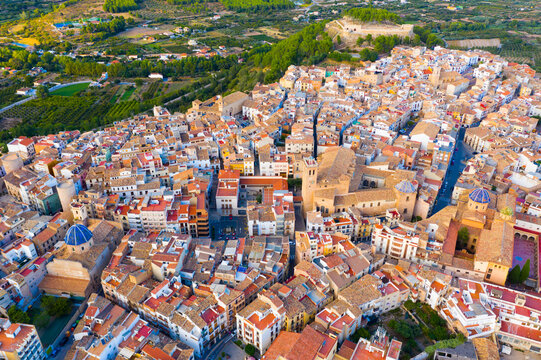 View over the city of Segorbe. Province of Valencia. Spain