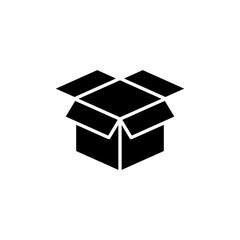 Box icon logo design. box sign and symbol, parcel, package