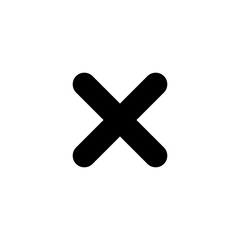 Obraz premium Close icon logo design. Delete sign and symbol. cross sign