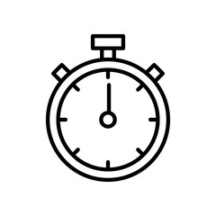Stopwatch icon vector. Timer sign and symbol. Countdown icon. Period of time