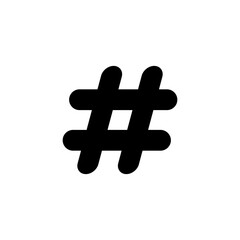Hashtag icon logo design. hashtag sign and symbol