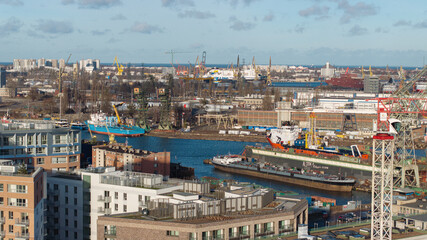 Port, Stocznia Gdańska © sopthedrone