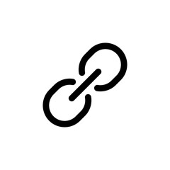 Link icon logo design. Hyperlink chain sign and symbol