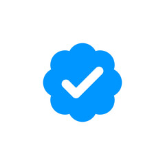 verified icon logo design. verification check mark. approved icon
