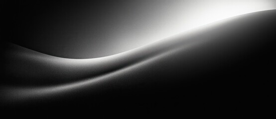 Black and White Abstract Smooth Grainy Background Monochrome Texture Minimalistic Design