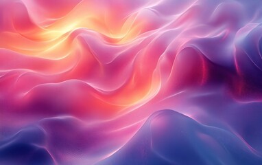 Obraz premium Multilayer Gradient Glass Background with Ethereal Flowing Shapes in Pastel Colors