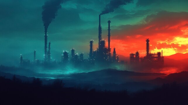 A group of engineers and workers on-site at a chemical plant, sharing insights and coordinating efforts for optimal plant operation and adherence to safety protocols.