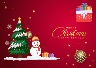 HAPPY NEW YEAR & CHRISTMAS BANNER 