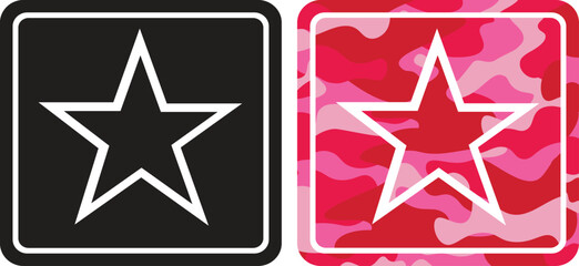 Obraz premium Army Pink Star3.eps