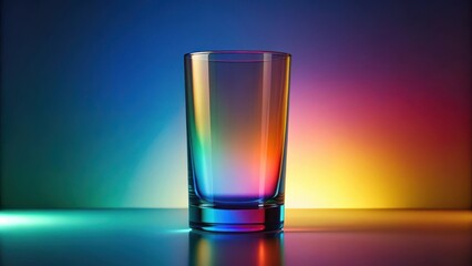 glass with gradient colors, rendering, glass,gradient, colorful, rendering, artistic, abstract, design, decor, background