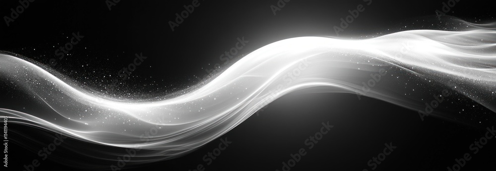 Poster high contrast monochrome abstract art smooth gradient background dynamic composition