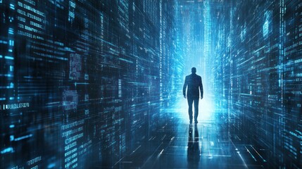 The image symbolizes the concept of securing digital information  the protection of sensitive data from unauthorized access.