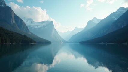 lake in the mountains