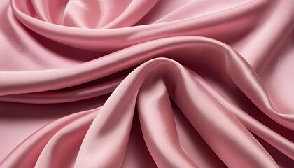 Obraz premium Flowing Pink Silk Fabric Drapery Elegant Texture Background