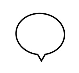 吹き出しフレームアイコン　シンプルな手描きのふきだし　ベクターイラスト素材　モノクロ　白黒　白背景
