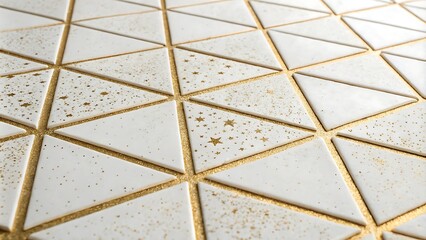  Gold Dust Geometry on White