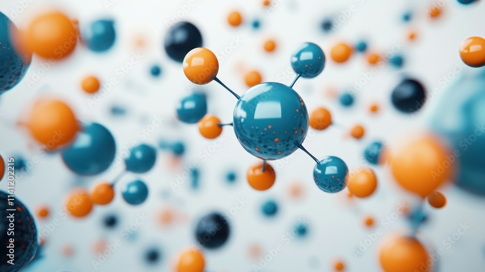 Poster abstract molecular structure science background