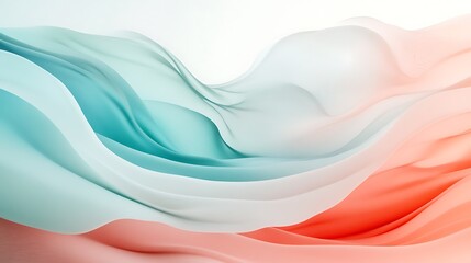 Fototapeta premium Abstract Pastel Waves Flowing Gently in Soft Hues