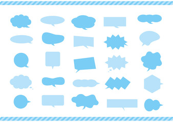 シンプルでかわいいふきだしセット