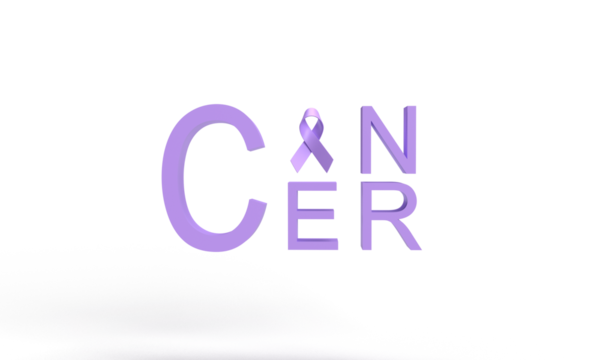 World cancer day ribbon bow purple violet color text font february monrh symbol sign support help hope disease care female woman medical campaign awareness international patient survivor illness sick 