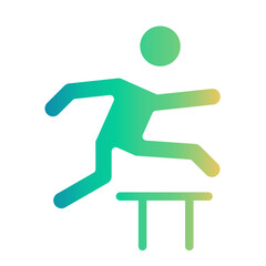hurdles Gradient icon