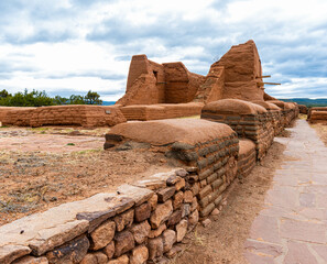 Remains of The Spanish Mission Nuestra Senora de los Angeles de Porciuncula de los Pecos, Pecos...
