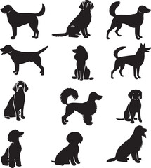 Dog Silhouette Illustration