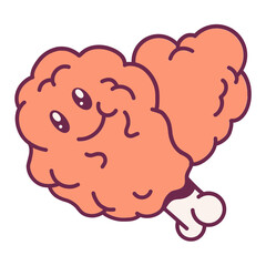 Chicken Karage Cute Cartoon