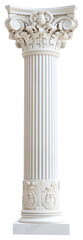 Obraz premium PNG White marble Composite pillar architecture ancient column.