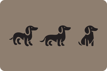 Dogs set collection silhouette. Vector illustration dog silhouette dog silhouette collection vector illustration. Set of printable dog sticker silhouettes.