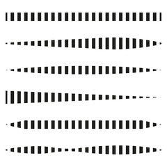 Abstract wavy lines. Geometric vector shape. Minimal black pattern. Seamless striped element.