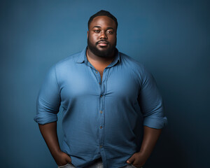 Beautiful plus size black man