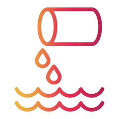 flow Line Gradient Icon