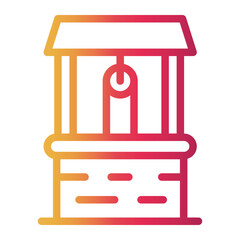 structure Line Gradient Icon