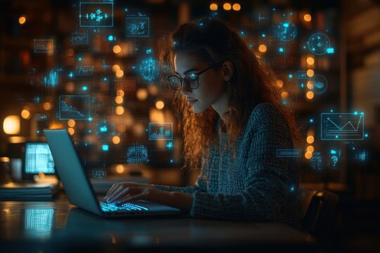 Futuristic Workspace for Online Learning and AI Technology in Education with Personalized Digital Courses