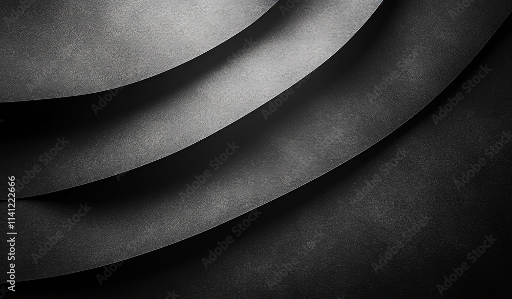 Aufkleber minimalist black paper texture background with soft lighting and diagonal composition for modern des