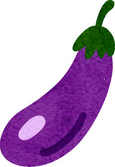 Watercolor eggplant