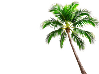 tropical palm tree, cut out. png