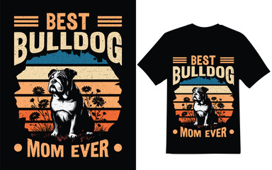 Bulldog t-shirt design