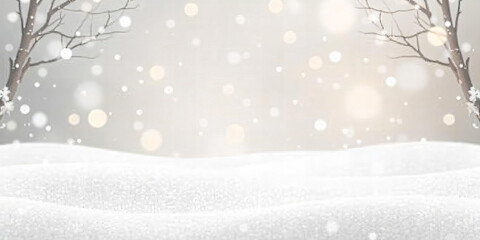  Snowfall in a Winter Forest