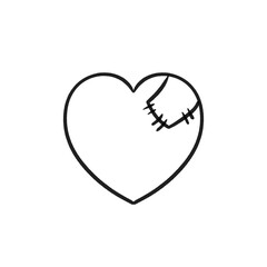 透過された怪我をしたハート