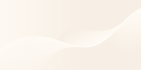 A smooth, light beige surface with soft curves. Abstract white background with soft, flowing waves of blue and orange, creating a futuristic, gradient design